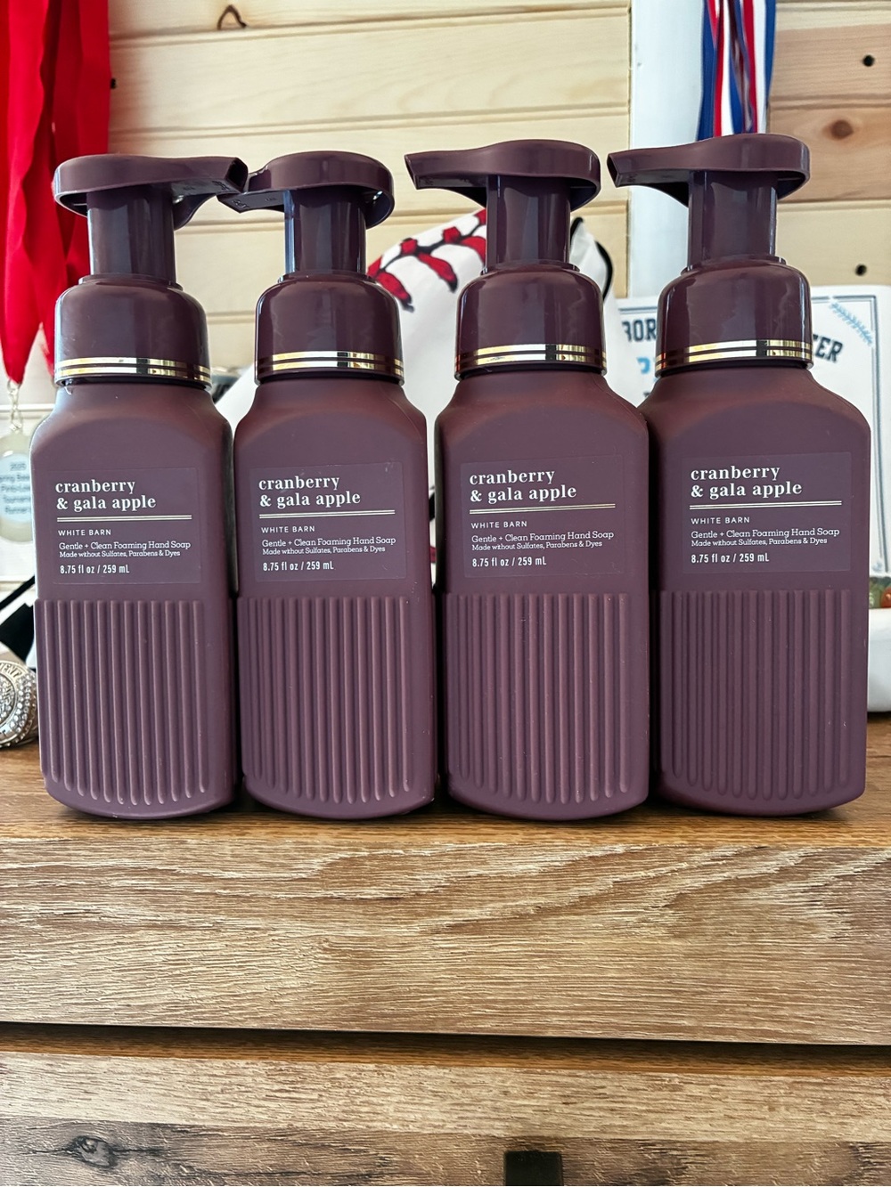 White Barn Cranberry & Gala Apple Foaming Hand Soap - Plum Brown